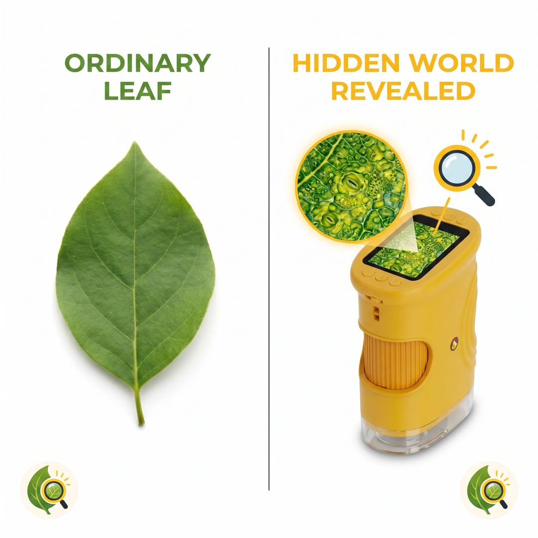 Comparativa antes y después del detalle observado con LeafPeek